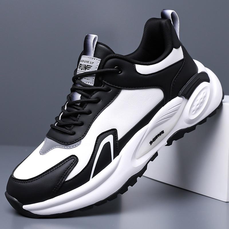 Dad shoes winter new leather casual shoes soft sole leather comfortable travel shoes outdoor running shoes
