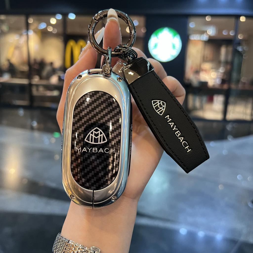 PEL5 Car Key Case Cover Shell Protector For Mercedes Benz 2021 C /S Class W223 W206 S350L S400L S450L S500L Accessories
