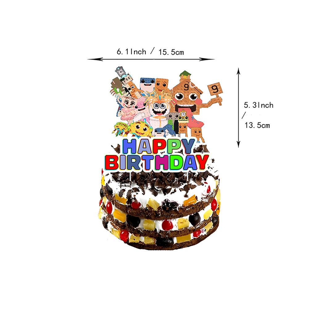 Theme Birthday Party Decoration Birthday Flag Balloons Cake