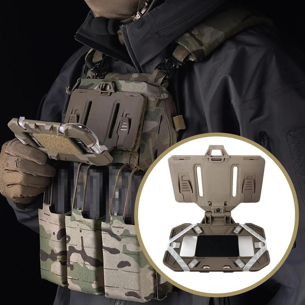 NEW Tactical Vest Phone Holder Foldable Cell Phone Board Plate Molle Carrier Board Molle Mount For 4.7"-6.7" Screen