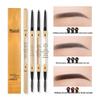 Ultra-Fine 3D Smudge-Proof Double-Ended Eyebrow Pencil with Triangle Tip