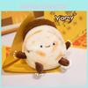 Cute Brown Meat Sandwich Plush Doll Soft Cuddly Toy Creative Gift For Birthdays