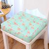Thickened Soft Pad for Hard Chairs Modern Stylish Chair Cushion, Ultra Square Geometric or Seat Pads with Anti-slip Bottom Plant Prints, 15.75"x15.75"