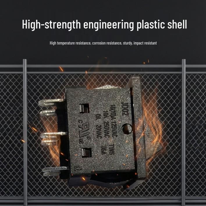 KCD1 Six-Pin High Power Motor Rocker Switch, 6A Forward/Reverse, 10A High Current.