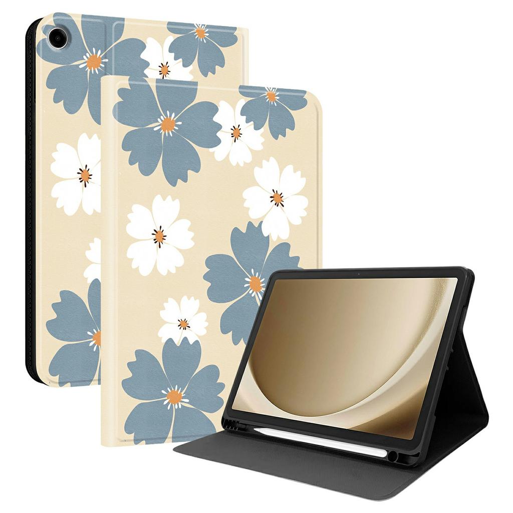 PU Leather Case For Samsung Galaxy Tab A11+ / Tab A9+ Pattern Print Tablet Cover Stand with Pen Slot (Stylus Not Included)