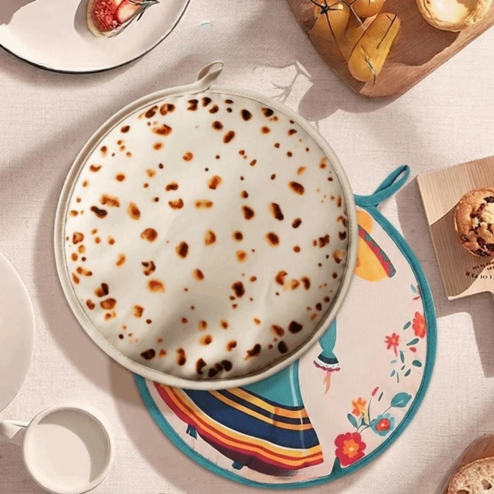 Reusable Tortilla Keeper Round Shape Tortilla Warmer Premium Insulated Bag Picnic