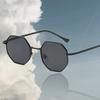 Lunettes de soleil rétro tendance Lunettes de soleil classiques en métal polygonales Lunettes octogonales