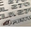 Lettere Cromate Emblemi Posteriori per Baule Targhetta Nome per Mercedes Benz A170 B170 C270 E270 G270 ML270 CLK270 GLK270 SLK270 4MATIC TN2