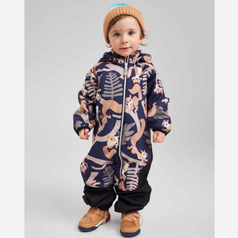 Exported Nordic-Style Padded Windproof and Snowproof Children's One-Piece Ski Suit for Winter, Warm and Thin Cotton for Temperatures Below -10 Degrees
