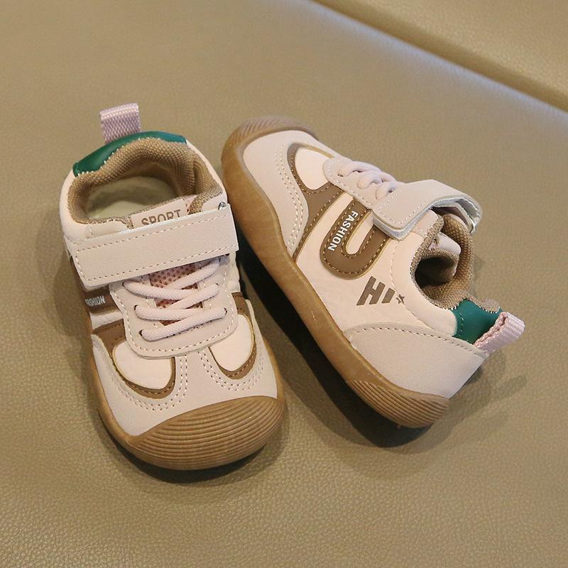 Kids Casual Sport Breathable Magic Tape Running Sneakers 18 розовый