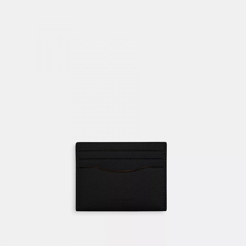 Coach Slim Id Card Case Black