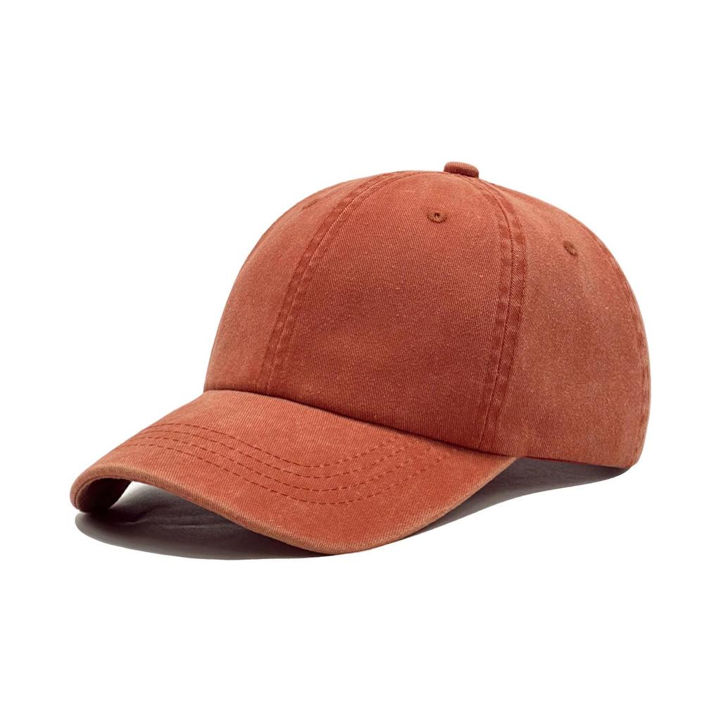 Pure Cotton Washed Baseball Cap: Breathable, Soft, UV Protection, Duckbill Design, Quality Assured Embroidery.