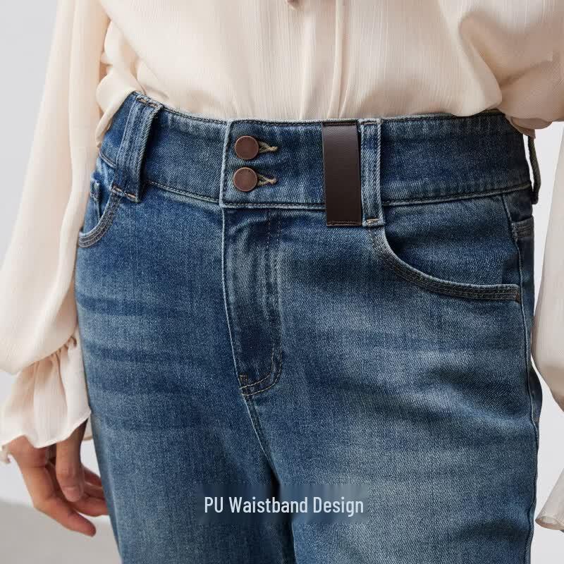 Veromoda Damen High-Waist Micro-Flared Jeans