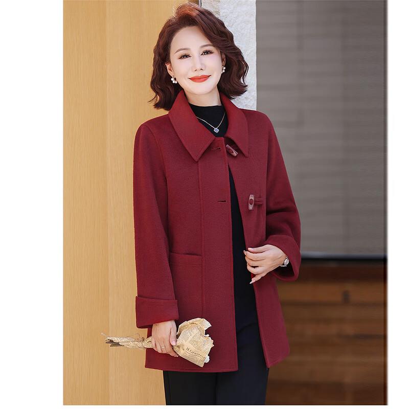 Elegant Plus Size Autumn/Winter Woolen Coat for Women