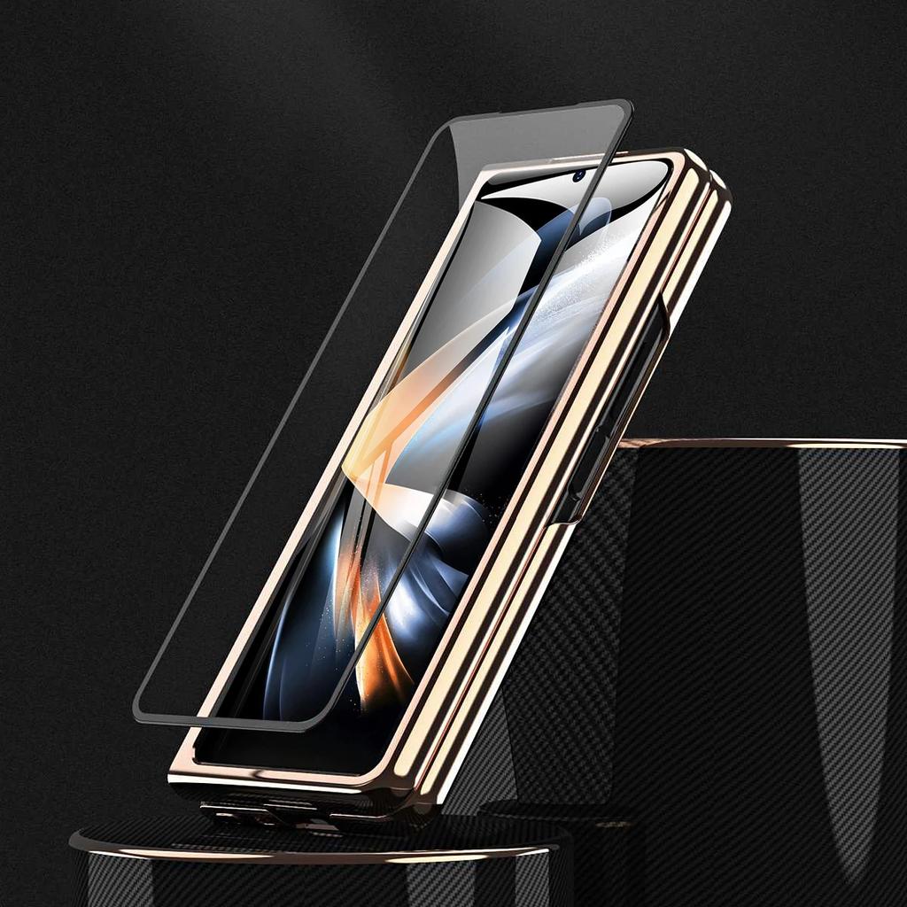 Luksusowe galwanizowane etui Fold7 do Samsung Galaxy Z Fold 7 6 5 4 Damskie etui ochronne z osłoną ekranu