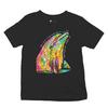 You Only Live Once Cute Neon Dolphin Dean Russo Art Yolo Youth T-shirt If You Do It Right Once Is Enough Colorful Design Enjoy Life Kids