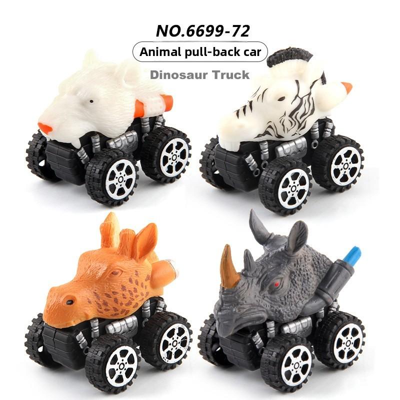 Childrens Cartoon Dinosaur Pull Back Cars With Offroad Action For Kids Play And Development