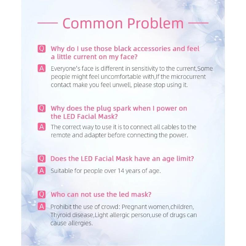 7 Colors LED Firming & Whitening Mask Facial Device - Facial & Neck Anti-Acne Professional Skin Therapy