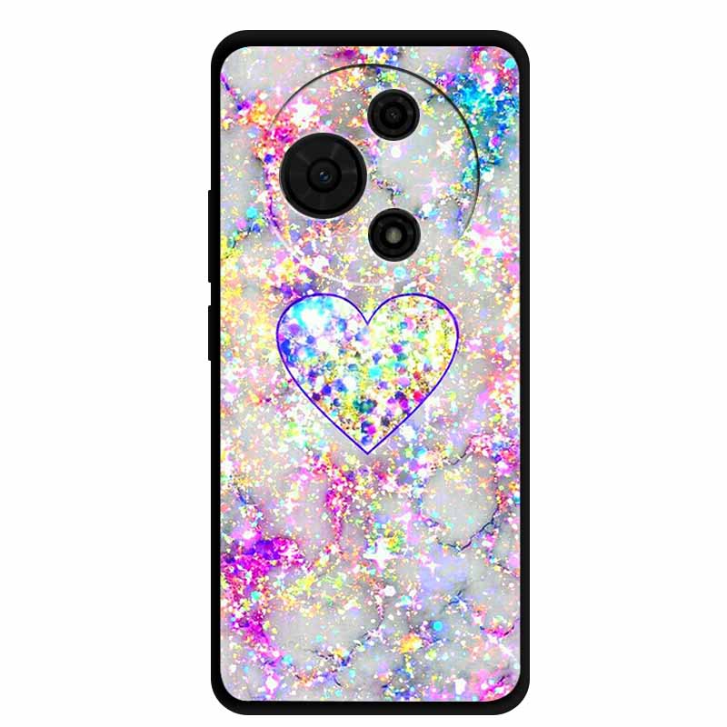 Für TCL 60 SE Hülle T517H Niedliche Cartoon Bunte Weiche TPU Silikon Rückseite für TCL 60 SE Hülle Schwarze Handyhülle Funda TCL60 SE