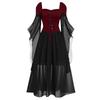GMXIA Halloween Witch Strappy Swing Dresses