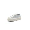  platform canvas shoes spring and summer new women's versatile sports little white shoes thin breathable casual round head board shoes