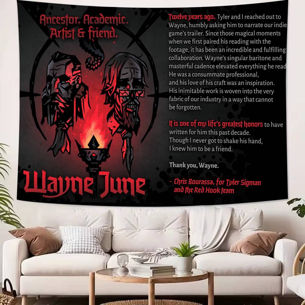 Large Cool Darkest Dungeon Video Gaming Popular Room Decoration Wall Tapestry Art Room Home Decor Wall Art Decor