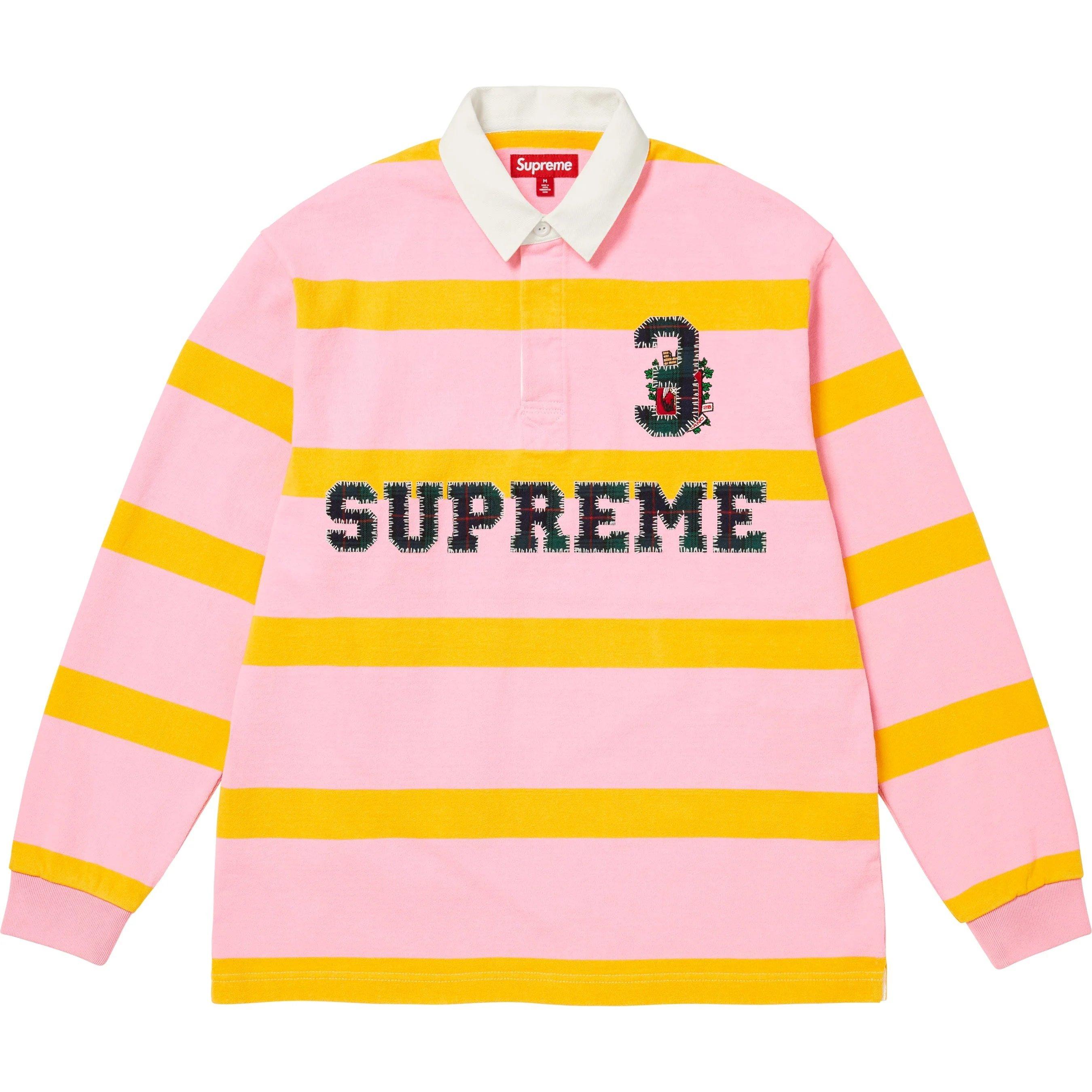 Supreme FW25 WEEK1 Svītrains Regbija Džersijs