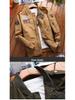 Men's Plus Size Military Baseball Jacket - Spring/Autumn Casual Cotton Workwear