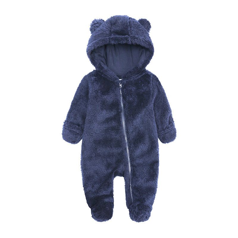 

Thick Baby Onesie Autumn and Winter Style Baby Flannel Warm One-Piece Romper Hy 2864B 3