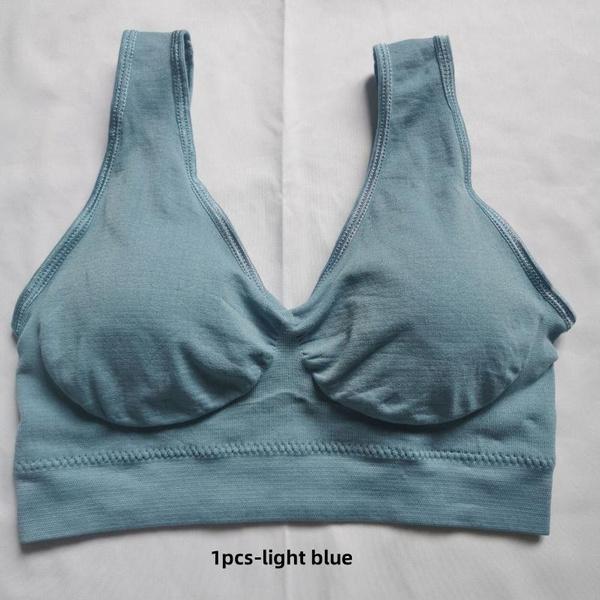 3pcs Women's Sports Bra Wirefree Yoga Bras Tank Top High Intensity Push Up Large Size S~6XL