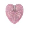 Bluetooth Wireless Mouse, 2.4GHz & USB Compatible, Cute Crystal Heart Shape, Rechargeable, Compact, Wireless, Compatible with