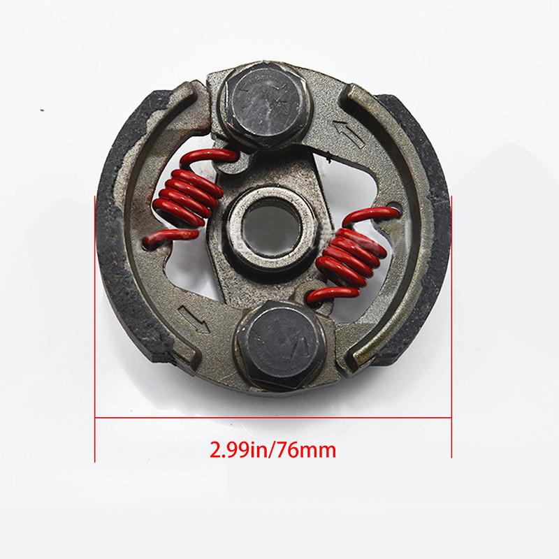 Universal 2 Stroke 43cc 47cc 49cc Complete Alloy Clutch Pads Springs Gas Motorcycle Minimoto Pocket Bike Mini Dirt Bike Quad ATV