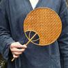 Handcrafts Bamboos Woven Fan Lightweight Cooling Fan for Summer Cooling Paddles and Weddings Parties Home Decors Gift
