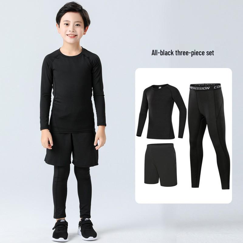 

Детский быстросохнущий дышащий спортивный базовый слой для баскетбола, футбола, бега и фитнеса Size 22 (110cm) 30-40 lbs