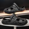New Summer Beach Non-slip Driving Baotou Slippers Hollow EVA Outdoor Garden Shoes Comfortable and Light Men's Slippers