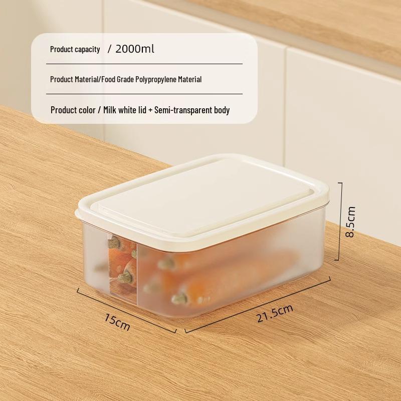 

Vegetable & Meat Freezer Storage Box - Microwave Safe Refrigerator Organizer