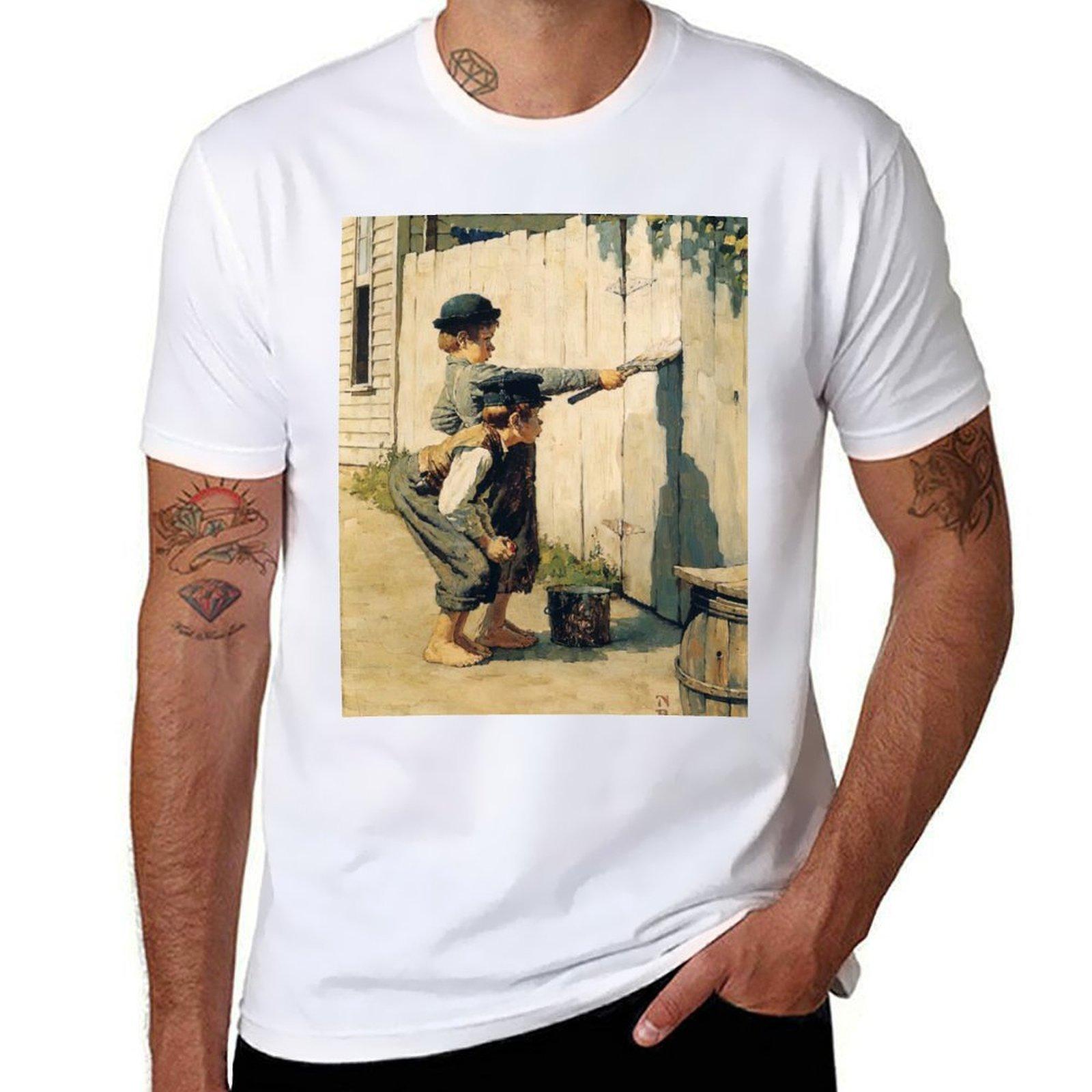 norUnisex rockwell art style norUnisex rockwell paintings norUnisex rockwell artwork TShirt anime Unisex clothing S
