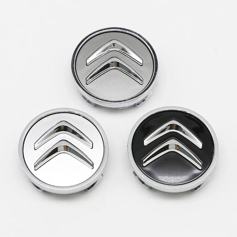 4 pezzi 3D 56mm 60mm Coprimozzo Centrale per Ruota Auto Copribadge Adesivo Per Citroen C4 Picasso Xsara C5 Aircross Cactus C1 C2 C3 C6 C8