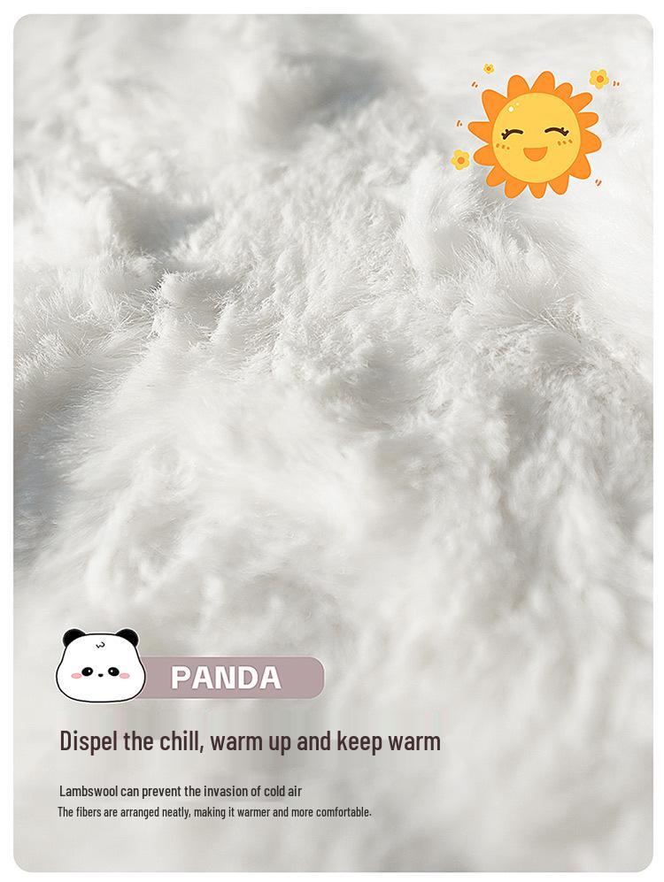 2025 Pluszowy Panda 3D Zestaw Zimowych Poduszek na Fotel Samochodowy