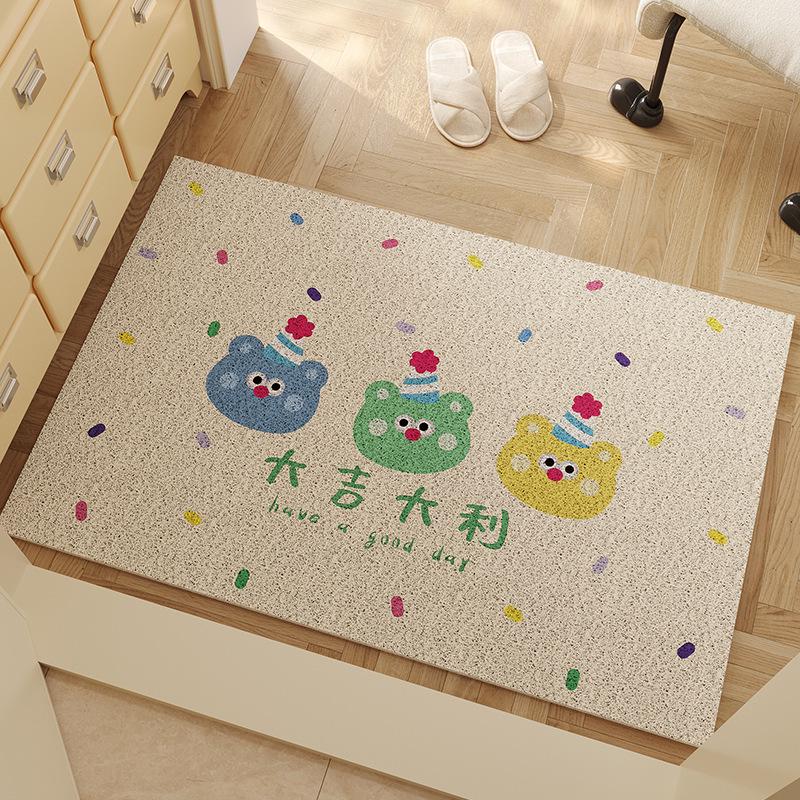 Cartoon Anti-slip Entrance Mat: Silk Loop, Dirt-resistant, Easy To Clean, Wear-resistant, Cuttable