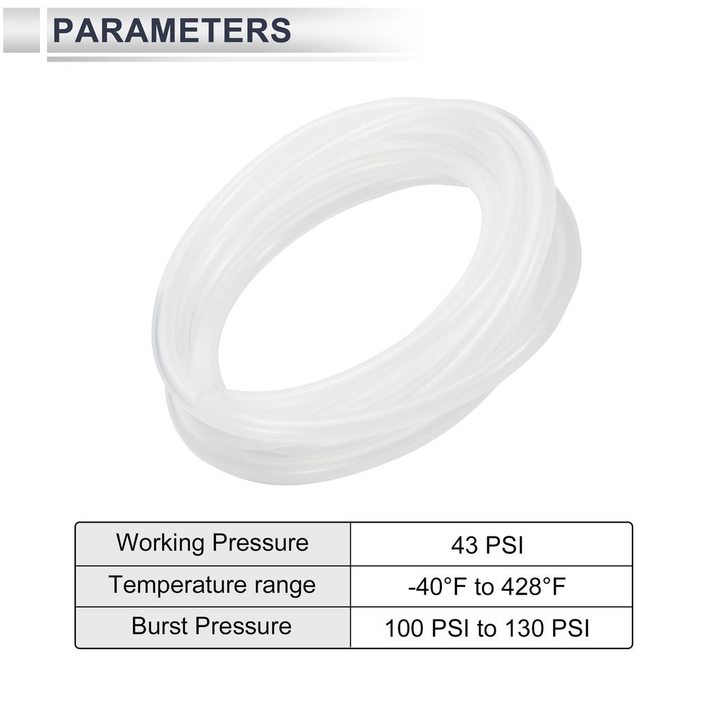 RATCHROLL 1pc Silicone Vacuum Tube Hose for High Temperature 10FT 3/16" 5mm ID 2.5mm