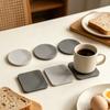 Diatomite Coaster for Table Bathroom Quick-Dry Water Absorbent Mat Heat-Resistant Non-Slip Reusable Dining Table Coasters for Cups Mugs