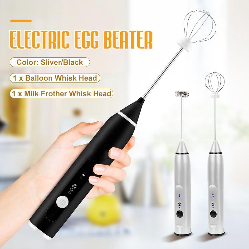 3 Geschwindigkeiten 2 Köpfe Küche Elektrischer Lebensmittelmixer Mixer Abnehmbarer Stabmixer Eierschläger Gemüse Babynahrung Standmixer