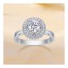 Customizable 925 Sterling Silver Moissanite Diamond Wedding Engagement Ring for Women Fashion Jewelry 1 PC