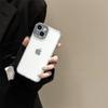 Simple metal precision frame transparent Case for iPhone 16 Pro Max 15 14 Plus 13 12 11 Pro XS XR All-inclusive fall protection Cover