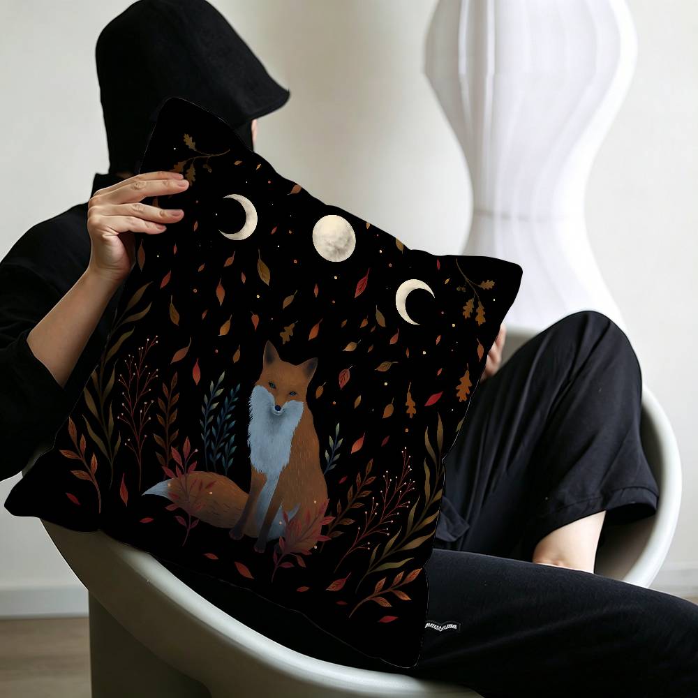 Magic Psychedelic Moon Print Pattern pillow cover sofa cushion cover home room decoration children gift