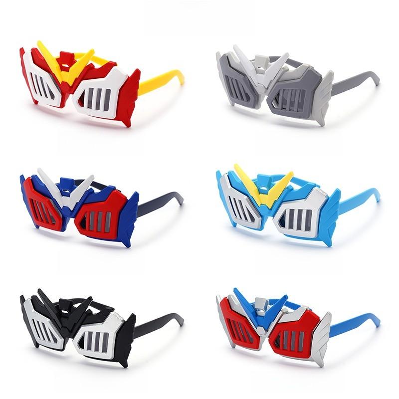 Kids Cartoon Mecha Warrior Sunglasses With Uv400 Protection And Fullframe Design For Travel And Events