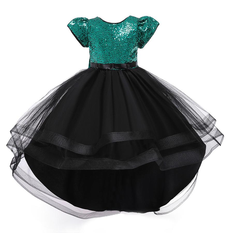 Girls' Princess Dress Sparkle Mesh Puff Dress Children's Stage Performance Outfit