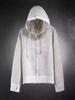 Men's European Mesh Knit Hooded Cardigan Sweater – Sun Protection & Long Sleeve