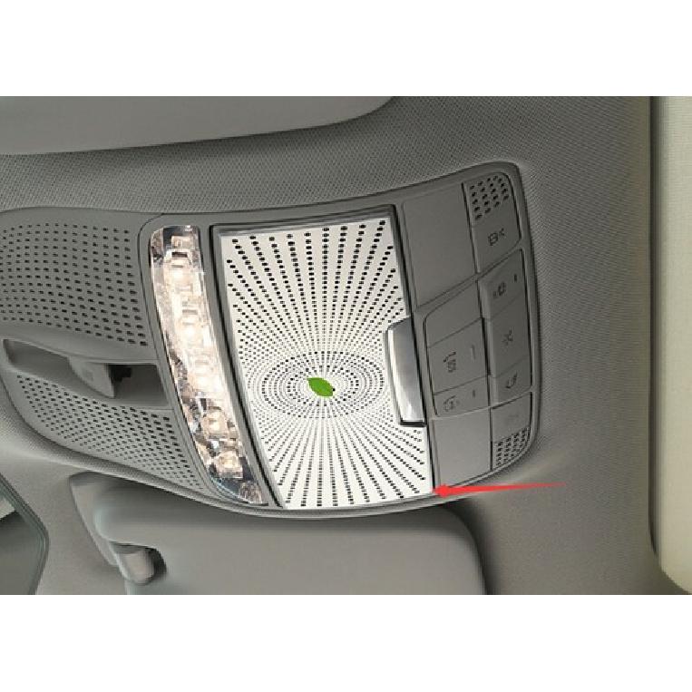 For Benz GLC X253 2016-2024 Silver Console Front Reading Light Panel Cover Trim